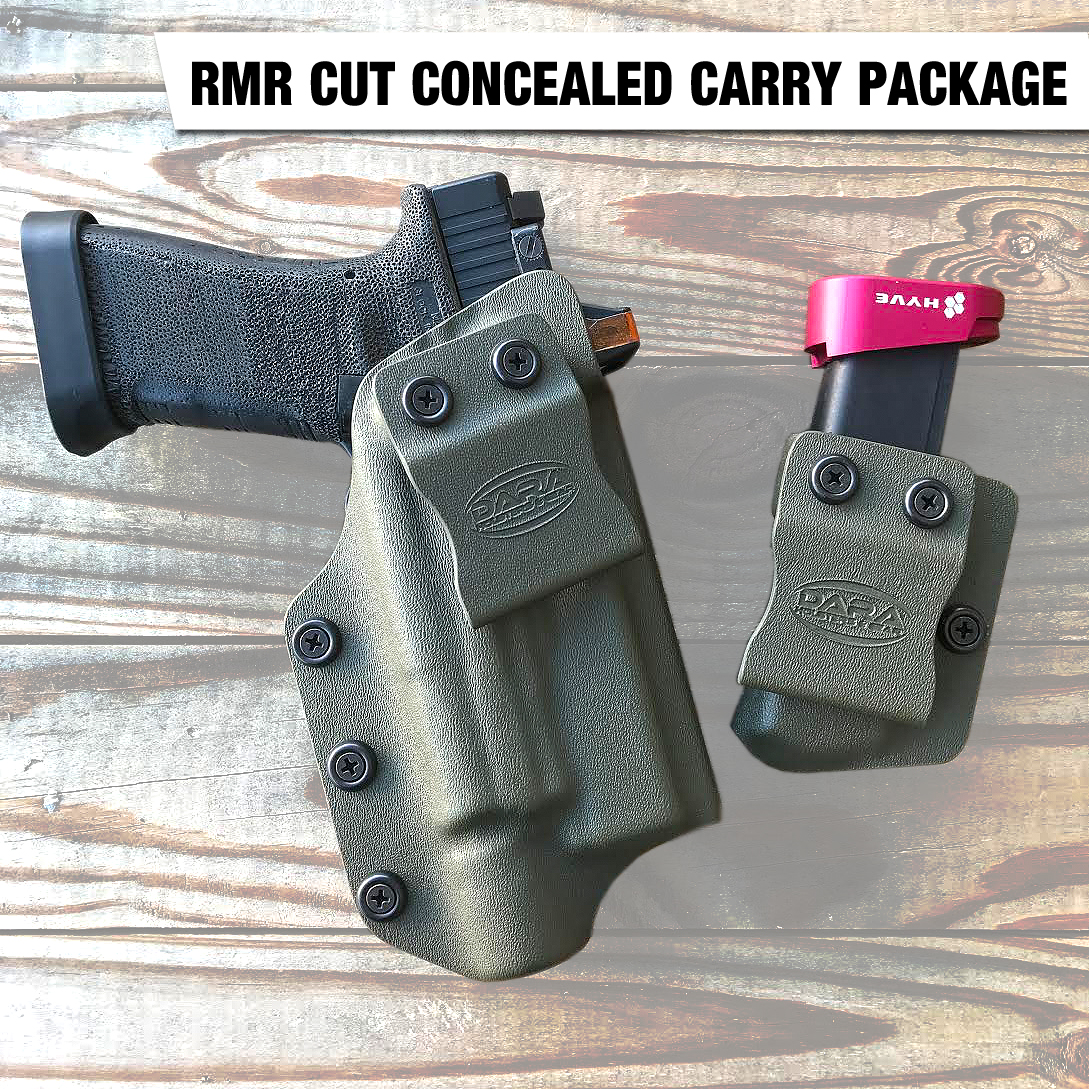 IWB Holster cut for Optic RMR and Mag Carrier