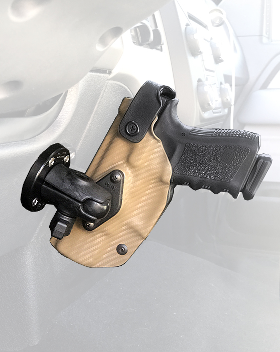 NEW! Mounted Holster System using RAM Mounts by Dara Holsters DARA