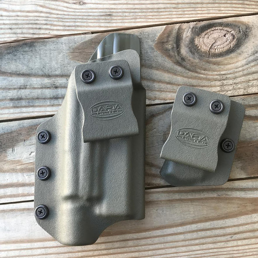IWB Holster cut for Trijicon RMR and Mag Carrier
